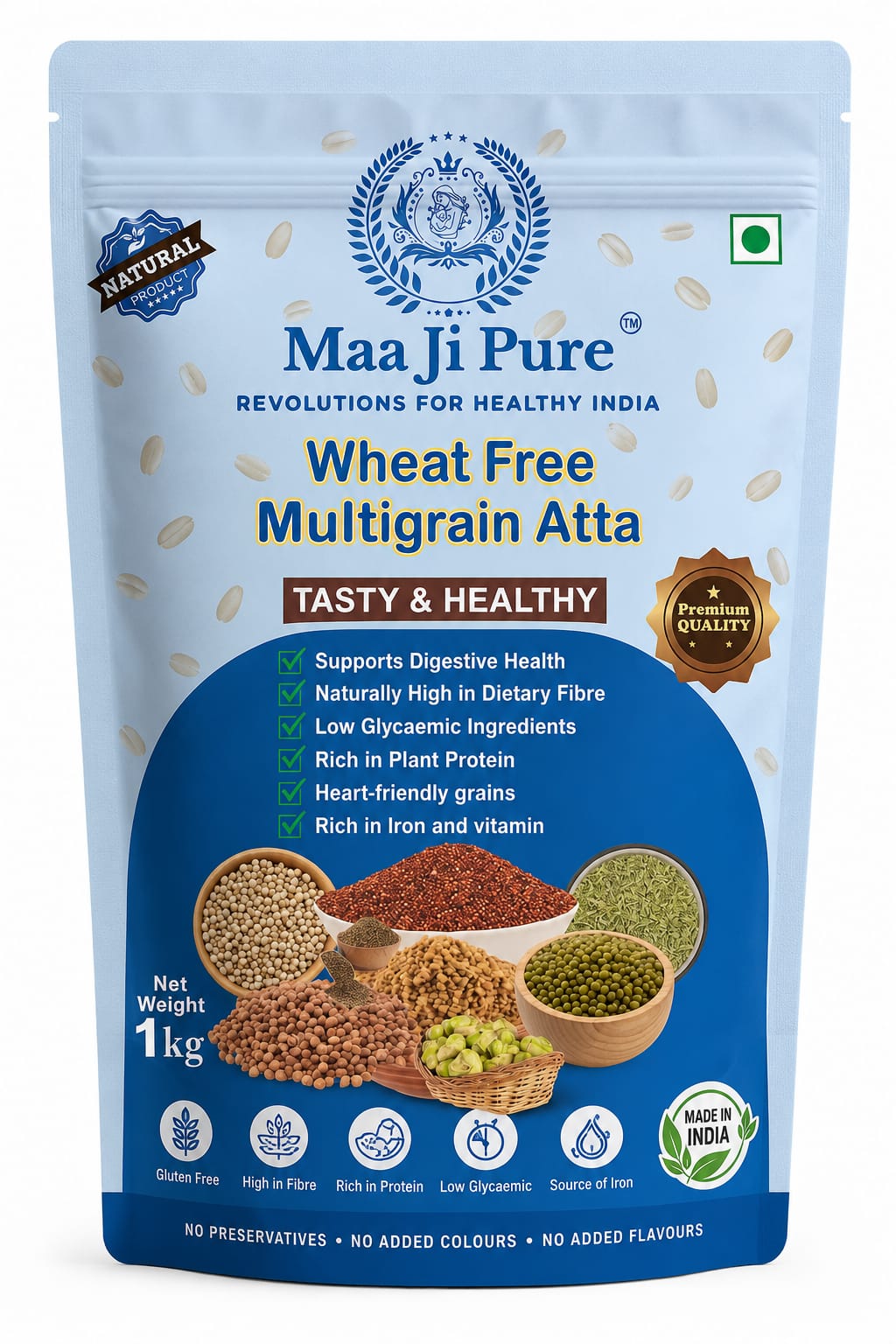 Wheat Free Multigrain Atta - Image 3