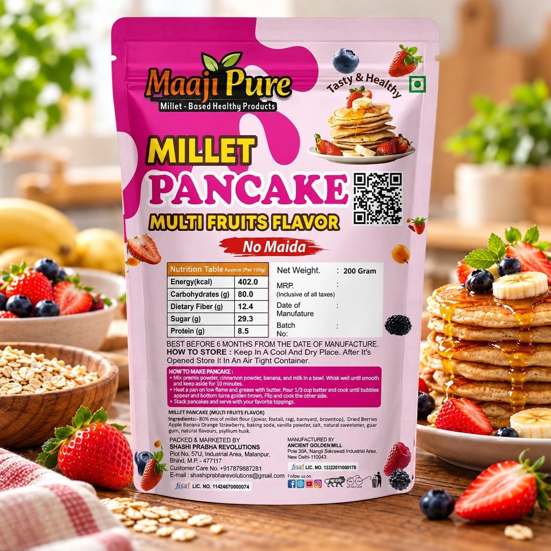 Millet Pancake Fruits - Image 3