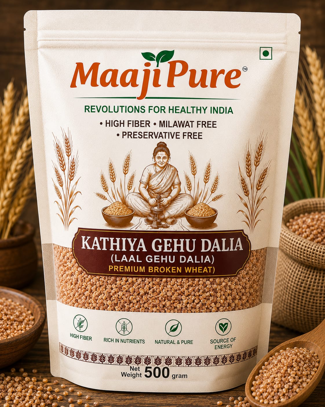 Kathiya Gehu Dalia